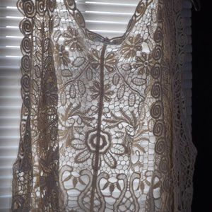 Plus crochet vest